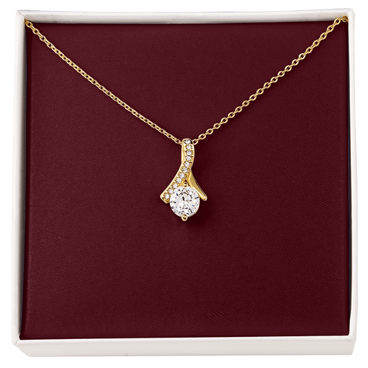 Alluring Beauty Necklace (Yellow & White Gold Variants)